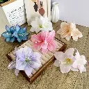 Lily Flower Hair Claw Clip – Elegant Floral Accessory for Weddings, Parties & Beach Days