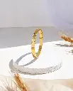 Radiant Embrace – Gold-Tone Love Bracelet